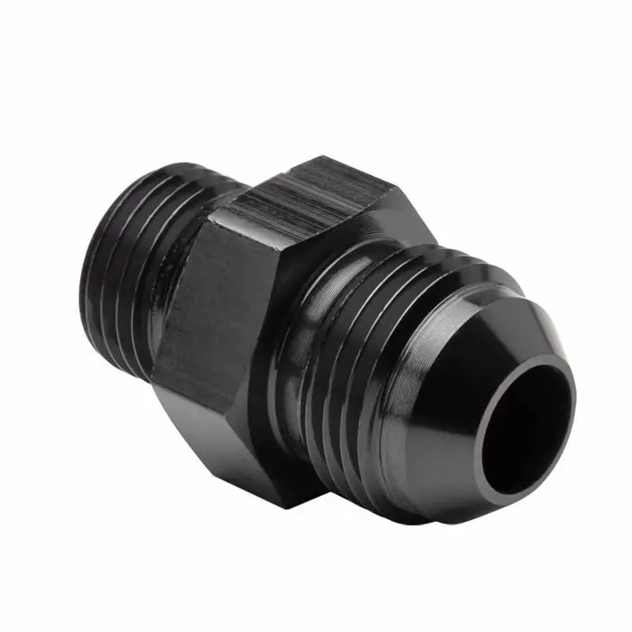 Black -8 To M16 X 1.5 Straight [An Male To Male Union Adapter] Oil/Fuel An Fitting 1