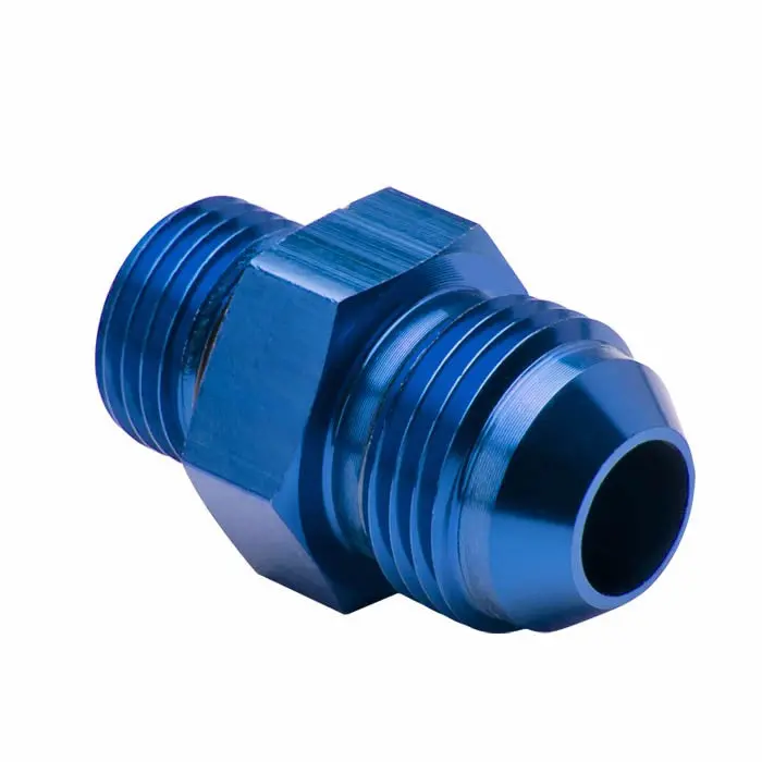 Blue -8 To M16 X 1.5 Straight [An Male To Male Union Adapter] Oil/Fuel An Fitting 1