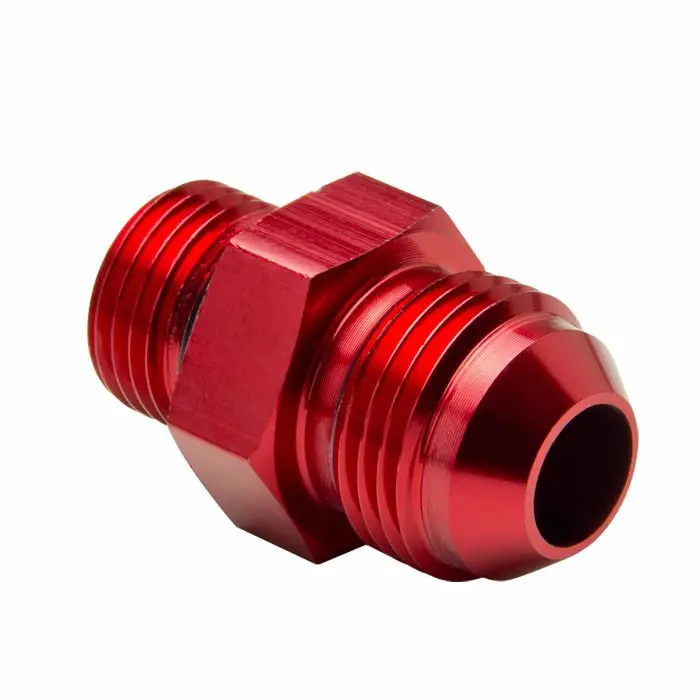 Red -8 To M16 X 1.5 Straight [An Male To Male Union Adapter] Oil/Fuel An Fitting 1