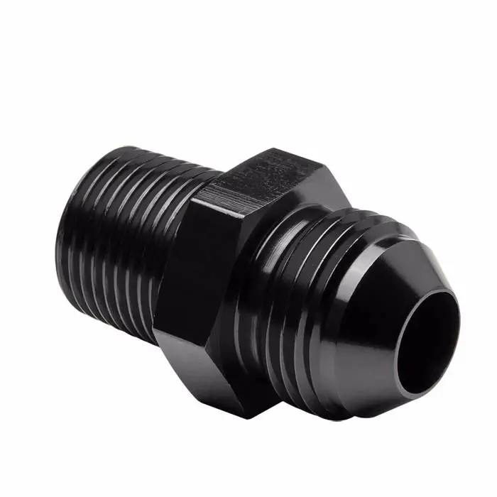 Black -8 To 3/8 18Unf Straight [An Male To Male Union Adapter] Oil/Fuel An Fitting 1