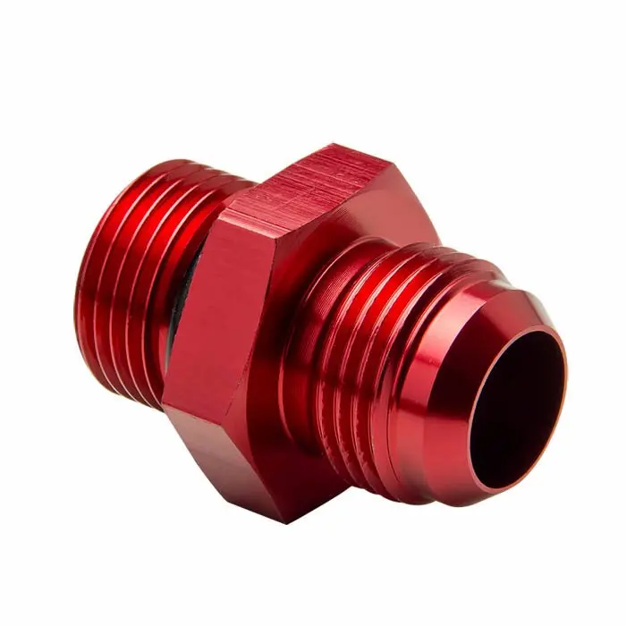 Red -10 To 7/8 14Unf Straight [An Male To Male Union Adapter] Oil/Fuel An Fitting 1