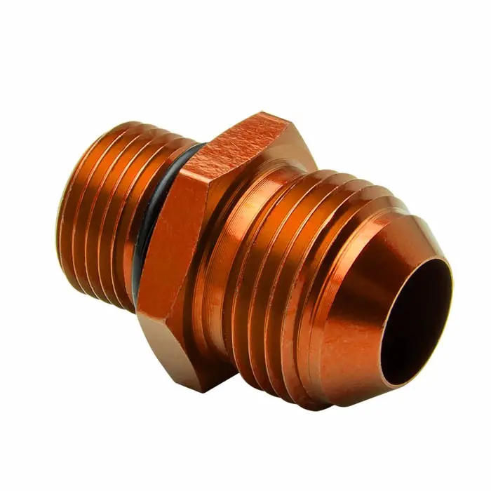 Gold -10 To M18 X 1.5 Straight [An Male To Male Union Adapter] Oil/Fuel An Fitting 1