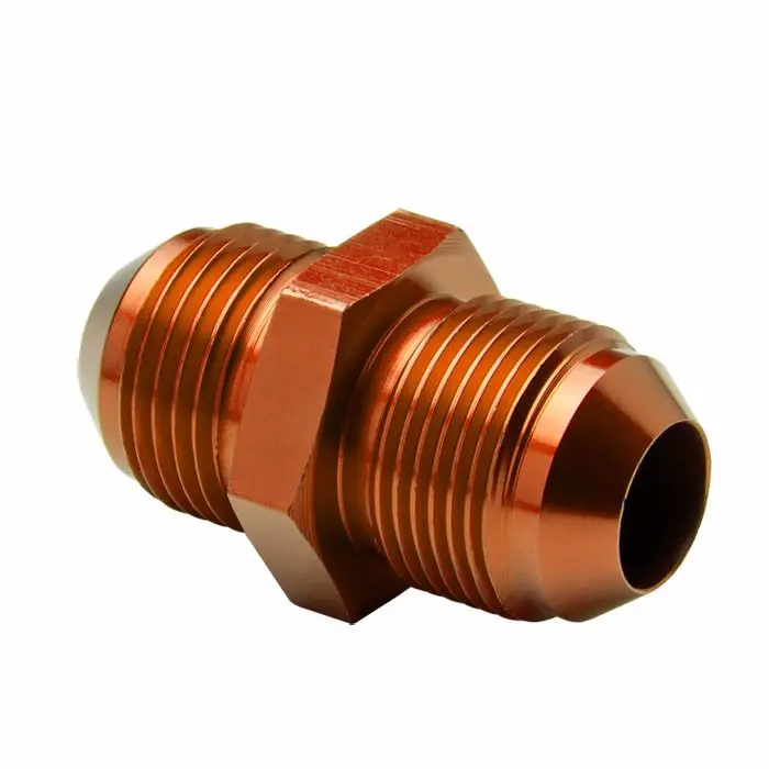 Gold -10 To M22 X 1.5 Straight [An Male To Male Union Adapter] Oil/Fuel An Fitting 1