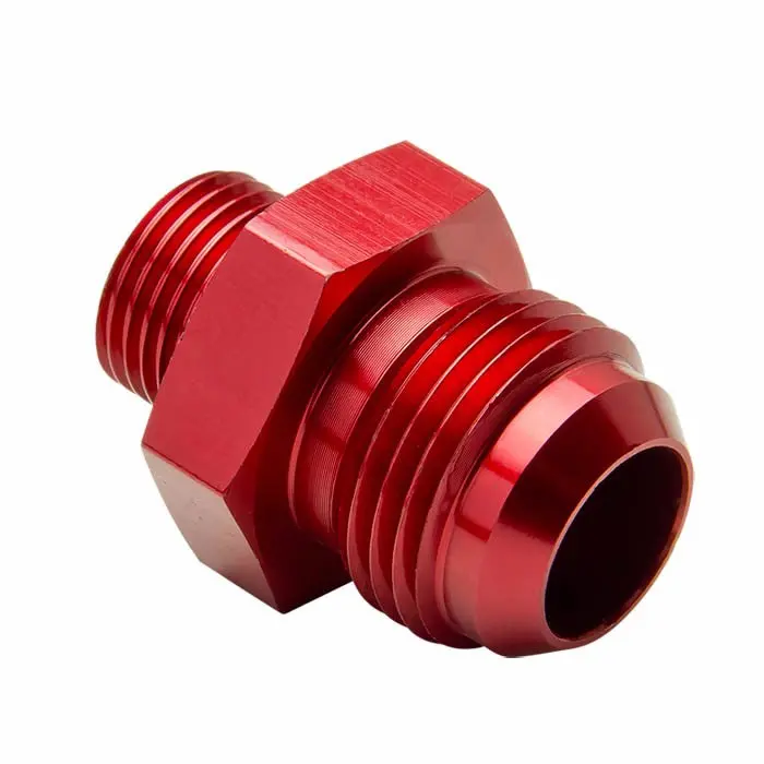 Red -10 To 5/8 18Unf Straight [An Male To Male Union Adapter] Oil/Fuel An Fitting 1