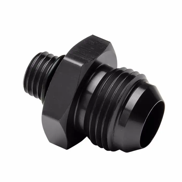 Black -10 To 1/2 16Unf Straight [An Male To Male Union Adapter] Oil/Fuel An Fitting 1