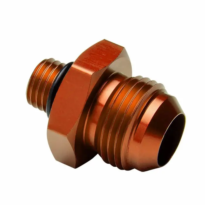 Gold -10 To 1/2 16Unf Straight [An Male To Male Union Adapter] Oil/Fuel An Fitting 1