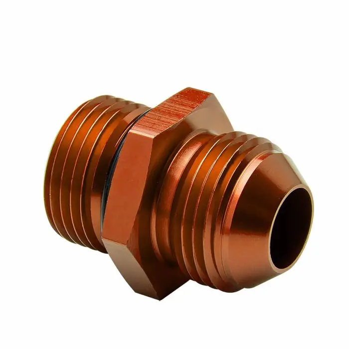Gold -12 To 1-1/16 12Unf Straight [An Male To Male Union Adapter] Oil/Fuel An Fitting 1