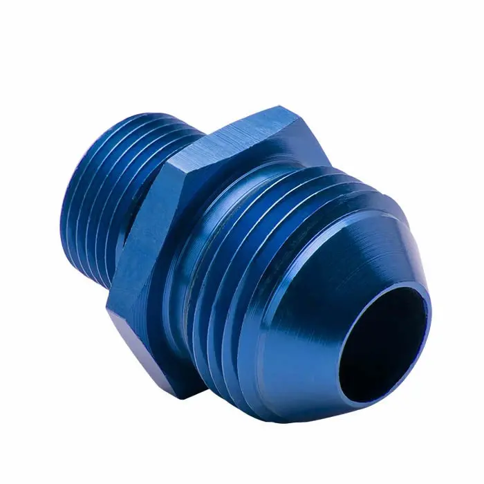 Blue -12 To M20 X 1.5 Straight [An Male To Male Union Adapter] Oil/Fuel An Fitting 1