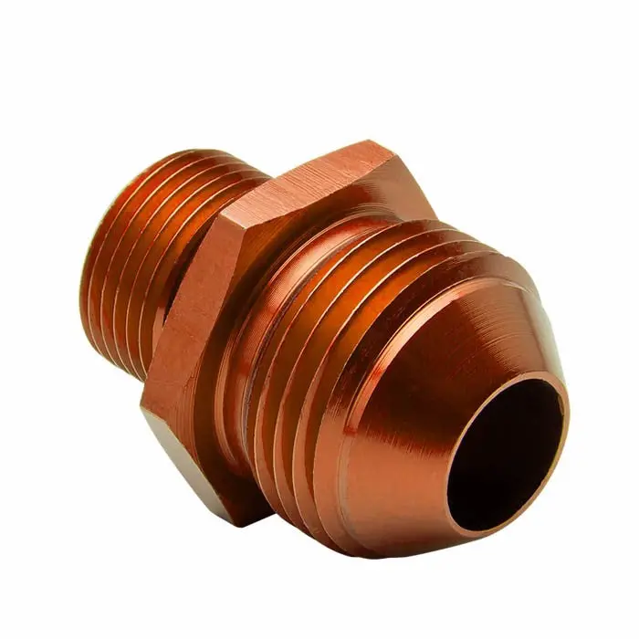 Gold -12 To M20 X 1.5 Straight [An Male To Male Union Adapter] Oil/Fuel An Fitting 1