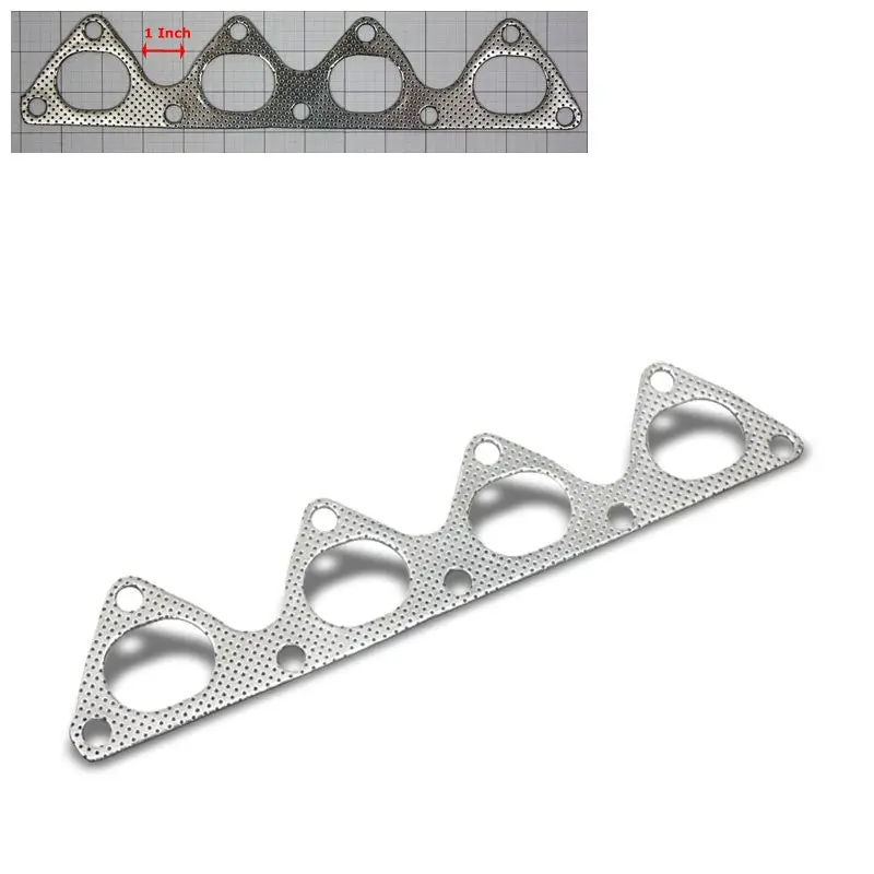 Graphite Aluminum Exhaust Header Gasket For Honda B-Series B18b/B18c/B1 1