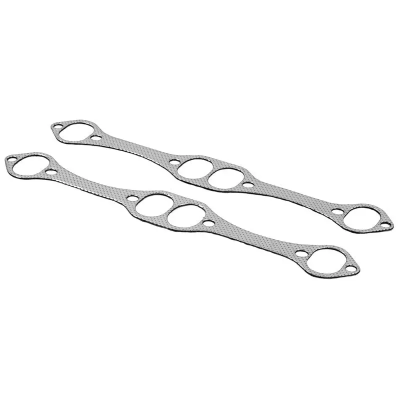 Graphite Aluminum Header/Exhaust Gasket For Chevy Pontiac Buick 265-400 V8 Sbc 1