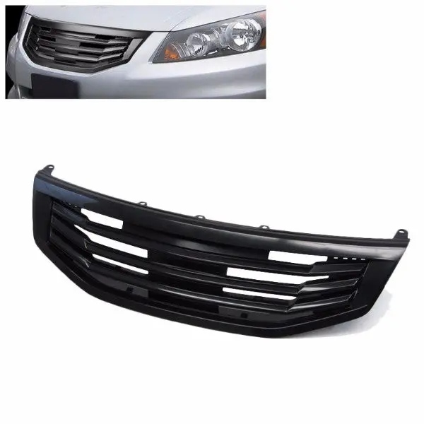 Black Mugen Style Front Grille For Honda 11-12 Accord Sedan Cp2/Cp3 2.4L/3.5L 1