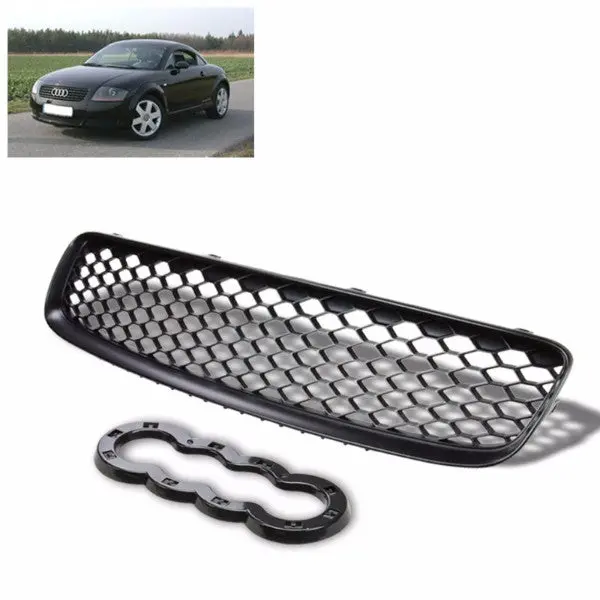 Black Honeycomb Mesh Rs Style Front Grille For 00-06 Tt/Quattro Mk1 Type-8N 1