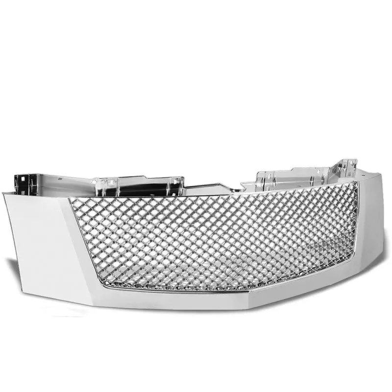 Chrome Diamond Mesh Style Grille For 07-14 Escalade Esv/Ext Gmt900 6.0L/6.2L 1