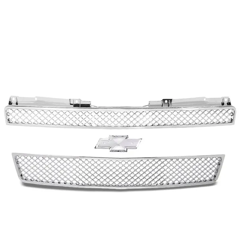 Chrome Diamond Mesh Style Front Grille For 07-12 Avalanche/Tahoe/Suburban Gmt900 1