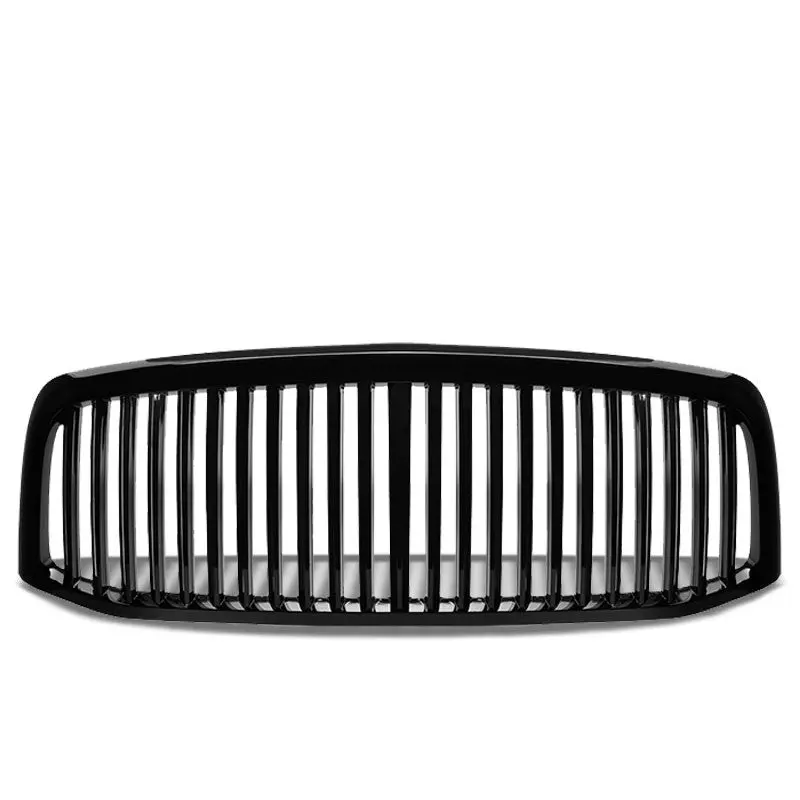 Black Vertical Style Replacement Front Grille For Dodge 06-08 Ram 1500/2500/3500 1