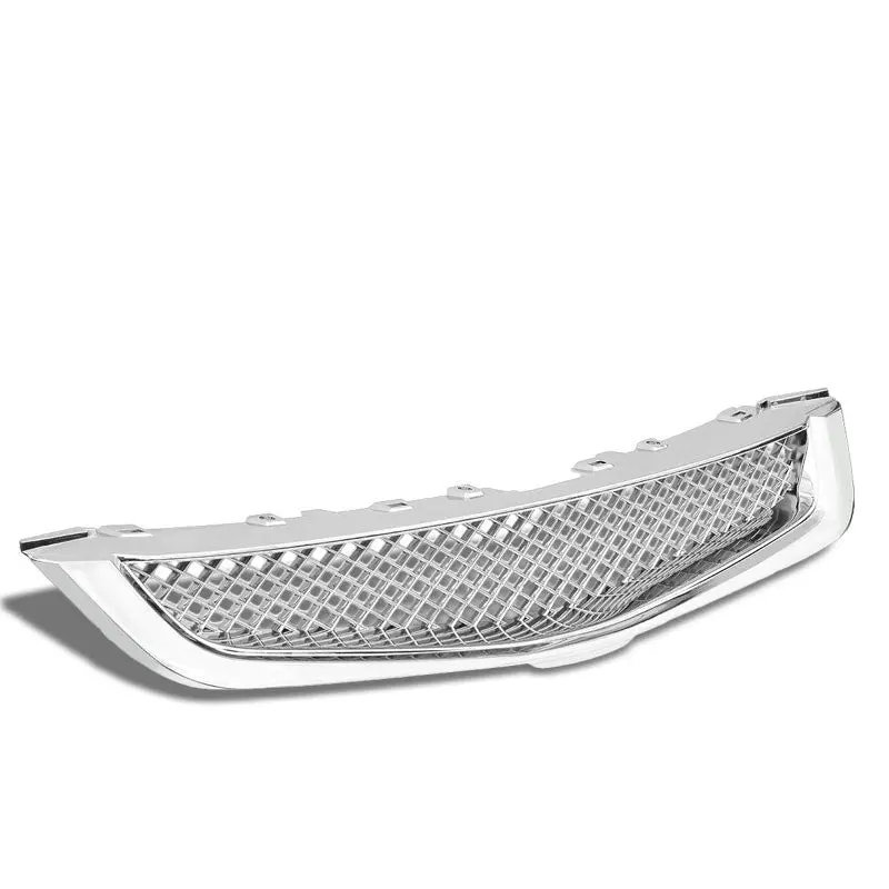 Chrome Type-R Mesh Style Front Grille For 03-05 Honda Accord Dx/Ex 2.4L/3.0L 1