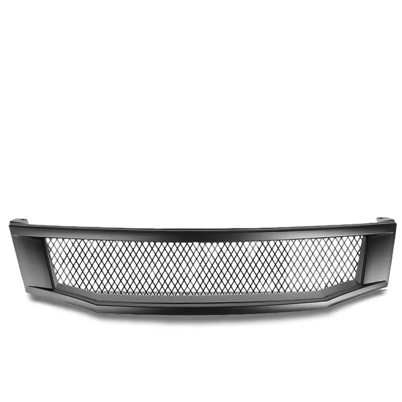 Black Type-R Mesh Style Front Grille For 08-10 Accord Cp2/Cp3 Sedan 2.4L/3.5L 1