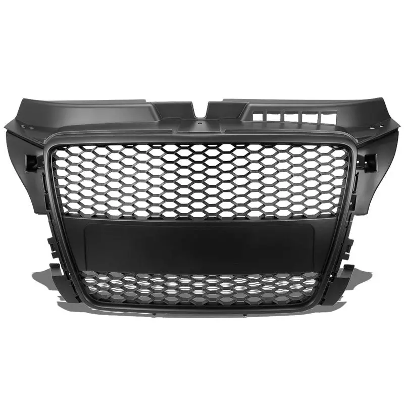 Black Honeycomb Mesh Style Front Grille For 08-11 Audi A3 Base/Tdi 2.0L Dohc 1