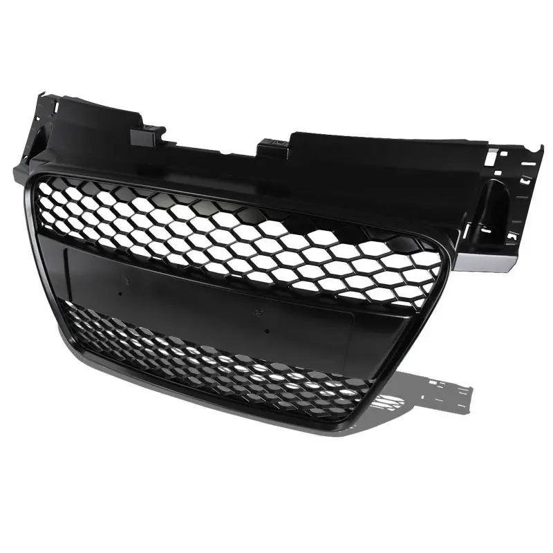 Black Honeycomb Mesh Style Front Grille For 08-14 Audi Tt Base 1.8L/2.0L Dohc 1
