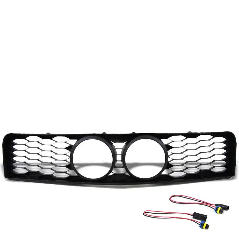Black Honeycomb Mesh Style Front Grille For Ford 05-09 Mustang Gt V8 Dohc/Sohc 1