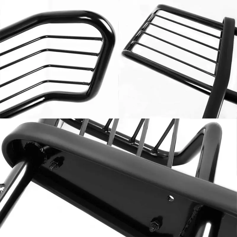 Black Mild Steel Front Bumper Brush Grill Guard For 99-02 Silverado 1500/2500 2
