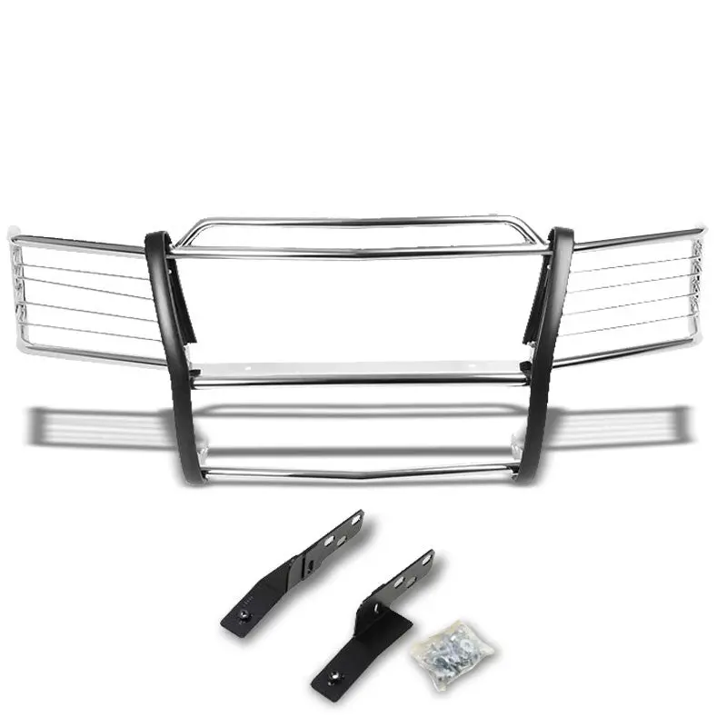 Chrome Mild Steel Front Bumper Brush Grill Guard For 99-02 Silverado 1500/2500 1