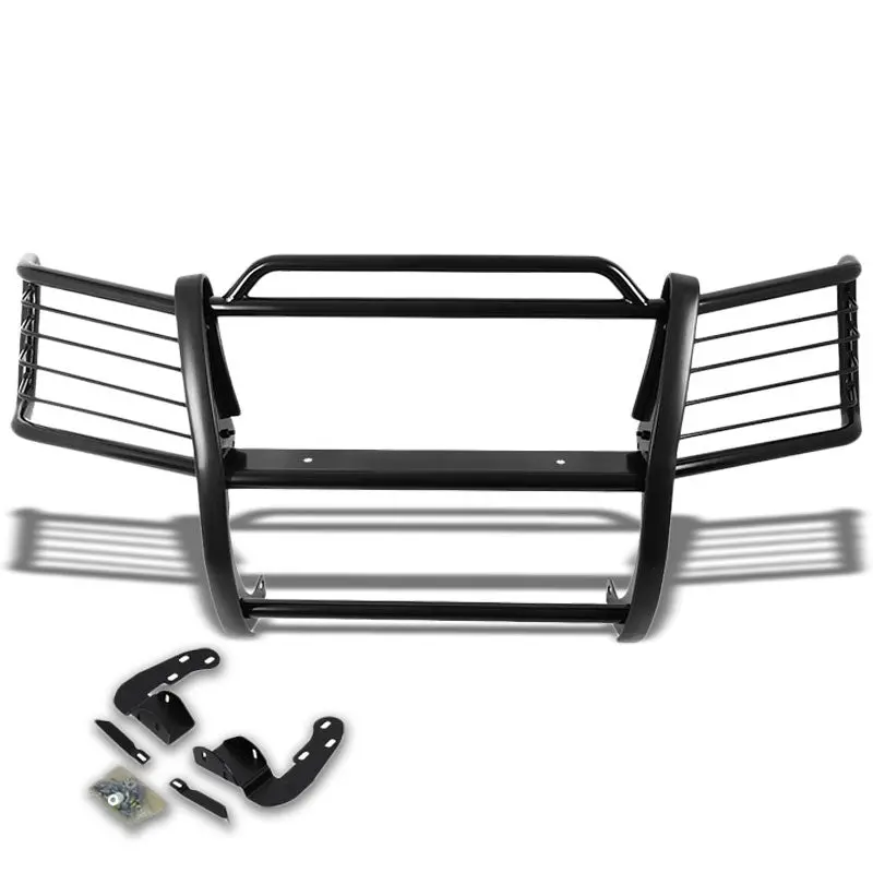 Black Mild Steel Front Bumper Brush Grill Guard For 02-09 Trailblazer/02-06 Ext 1