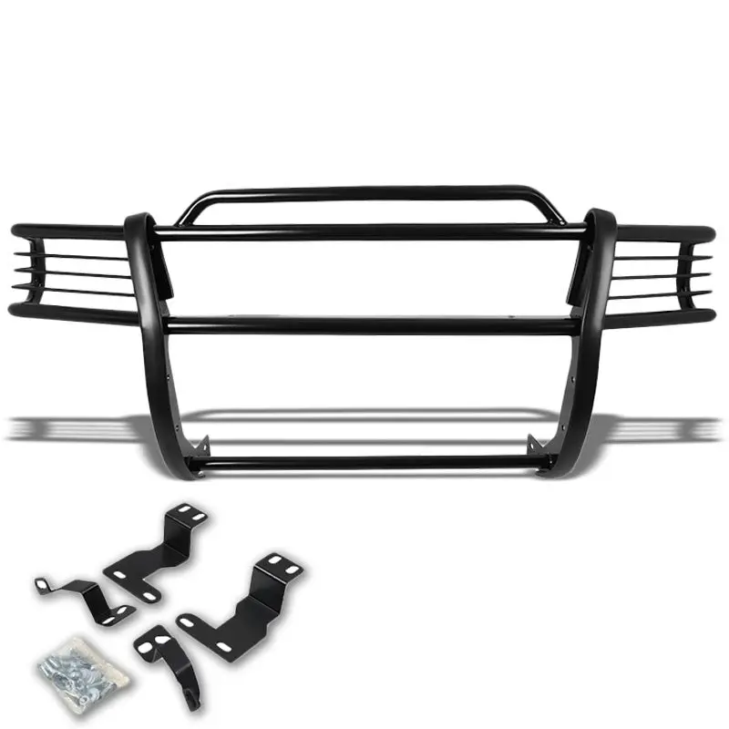 Black Mild Steel Front Bumper Brush Grill Guard For 97-04 Dakota/98-03 Durango 1