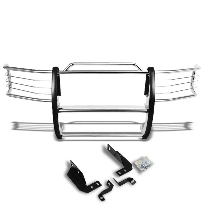 Chrome Mild Steel Front Bumper Grill Guard For 92-96 Bronco/F150/92-97 F-250/350 1