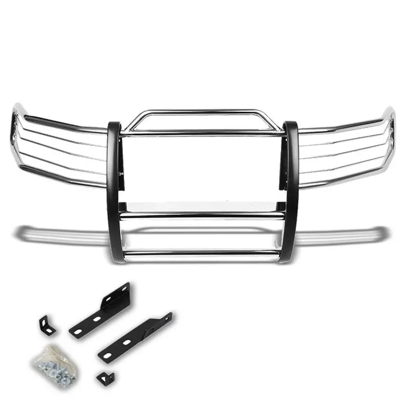 Chrome Mild Steel Front Bumper Brush Grill Guard For 97-98 Expedition/F150/F250 1