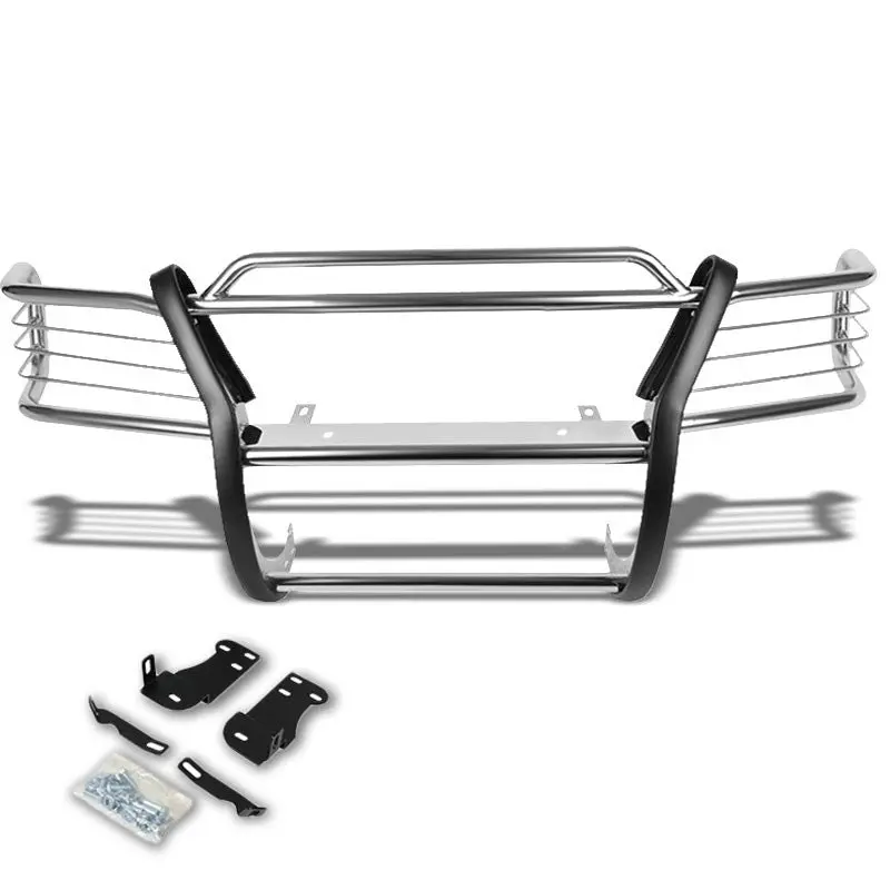 Chrome Mild Steel Front Bumper Brush Grill Guard For 95-01 Explorer/Mountaineer 1
