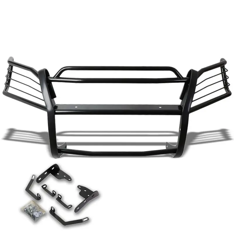 Black Mild Steel Front Bumper Brush Grill Guard For Honda 03-08 Pilot 3.5L V6 1