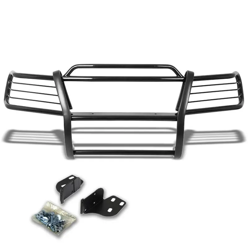 Black Mild Steel Front Bumper Brush Grill Guard For Jeep 99-04 Grand Cherokee Wj 1