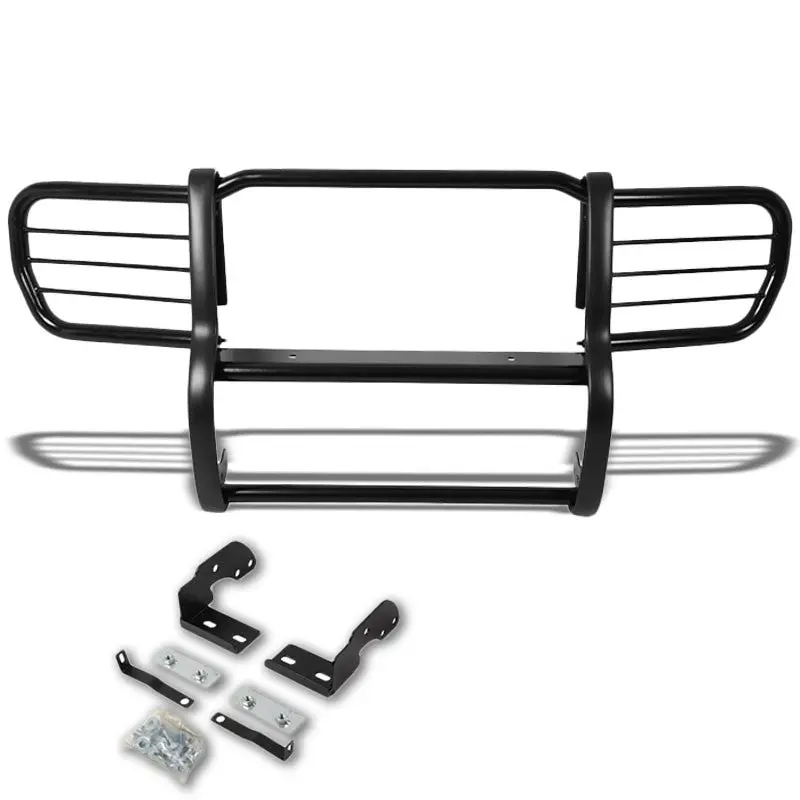 Black Mild Steel Front Bumper Brush Grill Guard For 2006 - 2009 Commander Xk 1