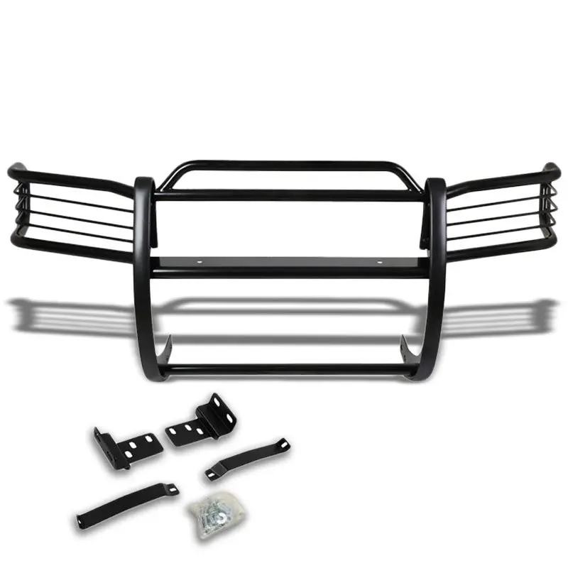 Black Mild Steel Front Bumper Brush Grill Guard For Nissan 96-04 Pathfinder R50 1