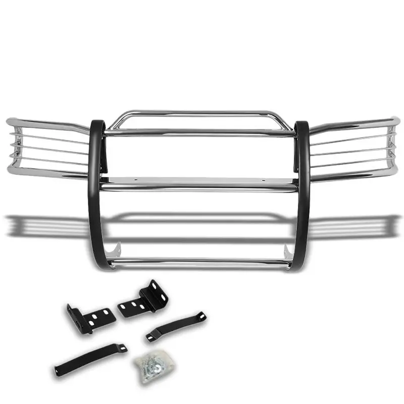 Chrome Mild Steel Front Bumper Brush Grill Guard For Nissan 96-04 Pathfinder R50 1