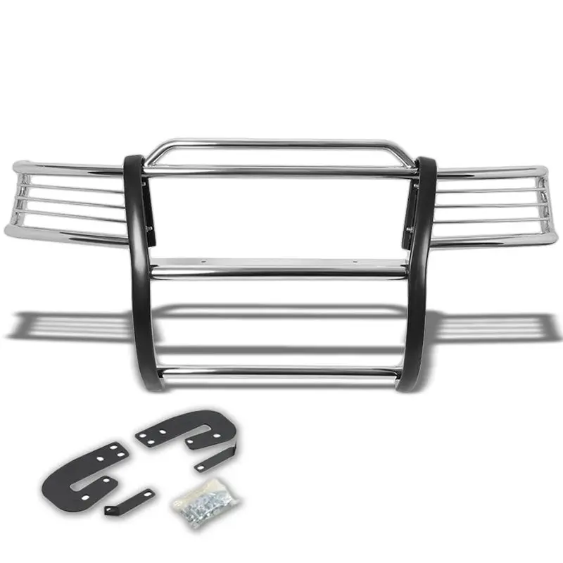 Chrome Mild Steel Front Bumper Brush Grill Guard For Nissan 02-04 Xterra Wd22 1