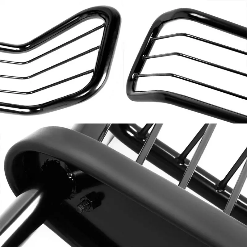 Black Mild Steel Front Bumper Grill Protection Guard For 01-07 Highlander Xu20 2