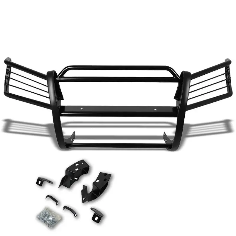 Black Mild Steel Front Bumper Grill Protection Guard For 01-07 Highlander Xu20 1