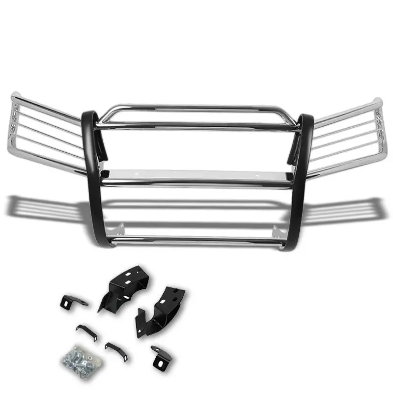 Chrome Mild Steel Front Bumper Grill Protection Guard For 01-07 Highlander Xu20 1