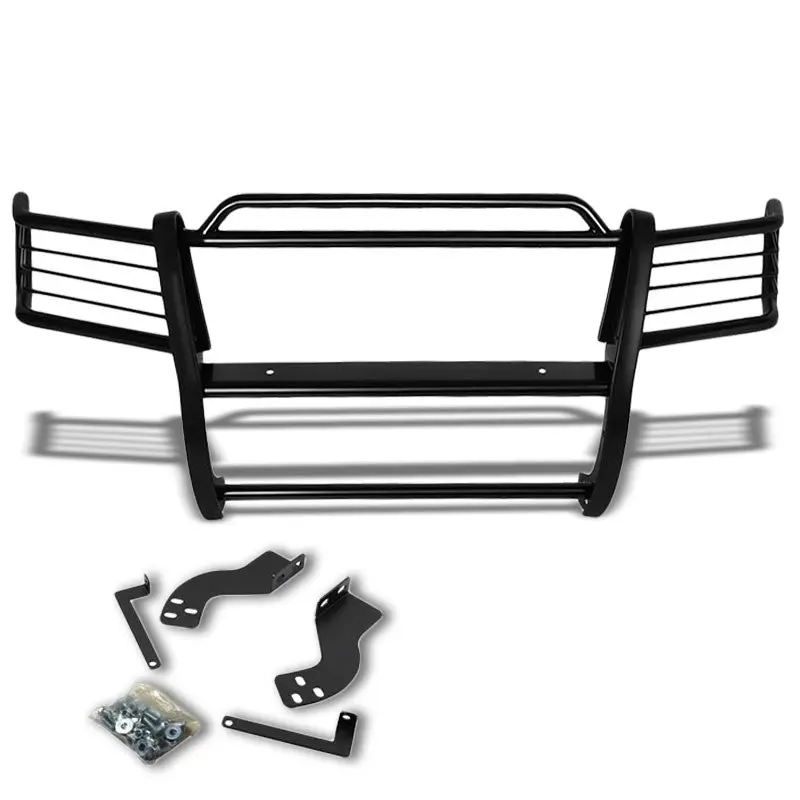 Black Mild Steel Front Bumper Brush Grill Guard For 98-07 Land Cruiser J100 1