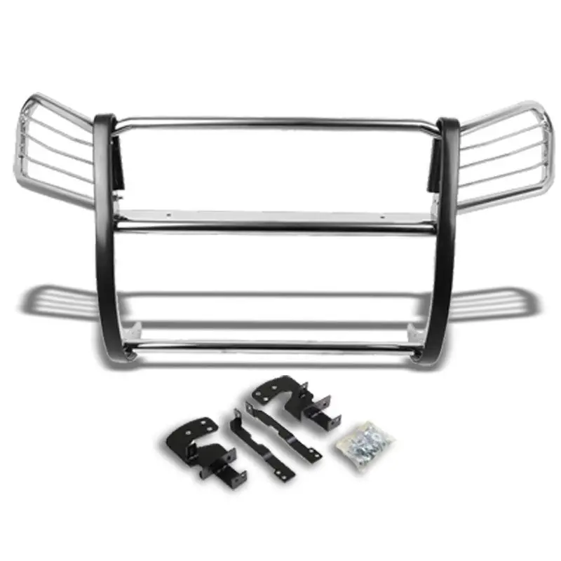 Chrome Mild Steel Front Bumper Brush Grill Guard For Toyota 03-09 4Runner N210 1