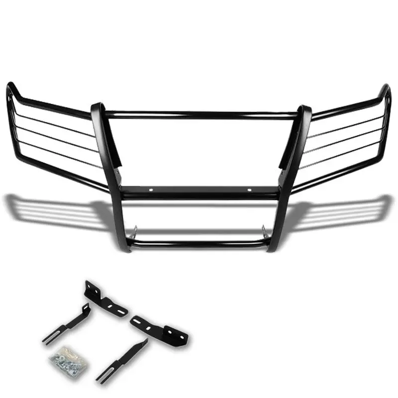 Black Mild Steel Front Bumper Brush Grill Guard For 08-15 Land Cruiser J200 1