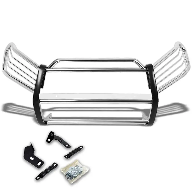 Chrome Mild Steel Front Bumper Grill Protection Guard For Toyota 06-12 Rav4 Xa30 1