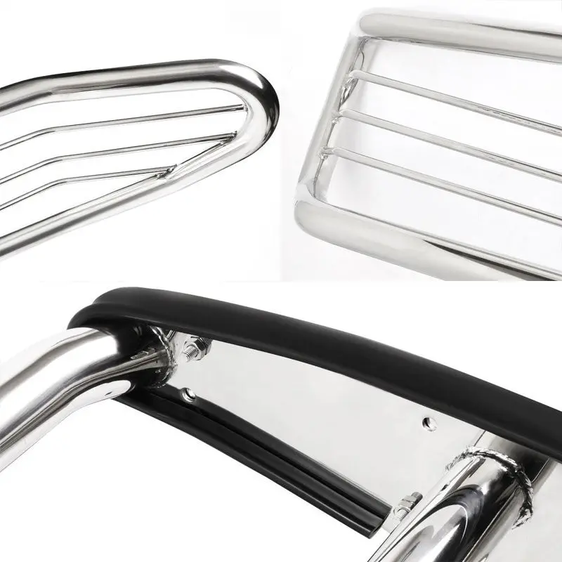Chrome Mild Steel Front Bumper Grill Protection Guard For Toyota 08-16 Sequoia 2