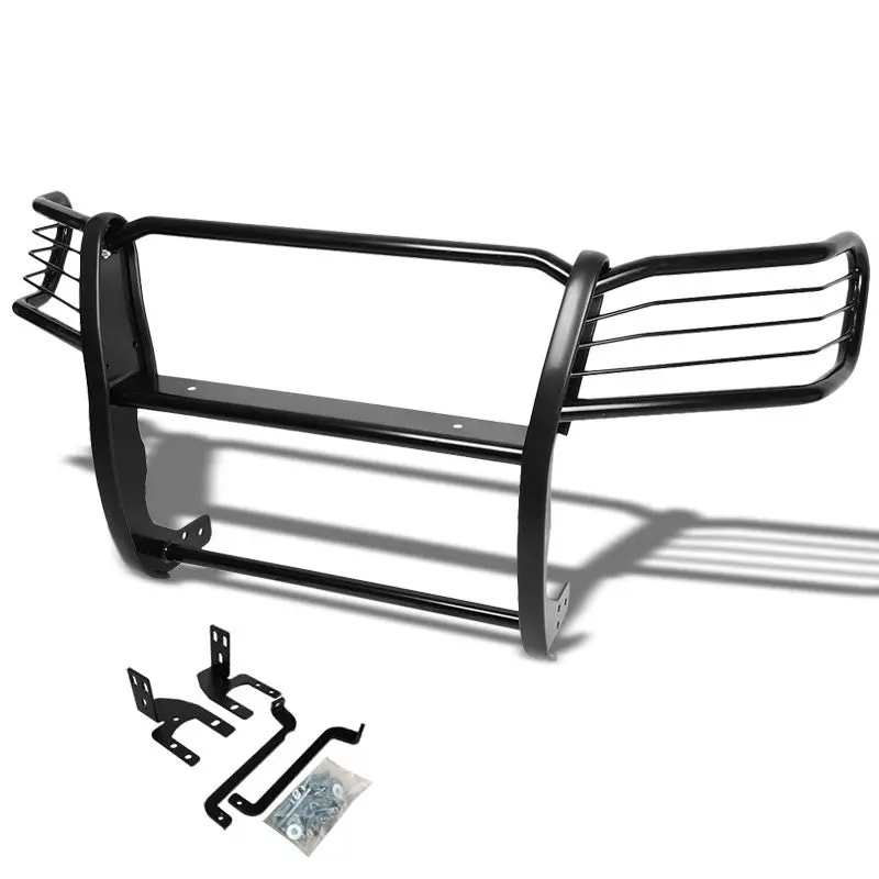 Black Mild Steel Front Bumper Grill Protection Guard For Toyota 05-15 Tacoma 1