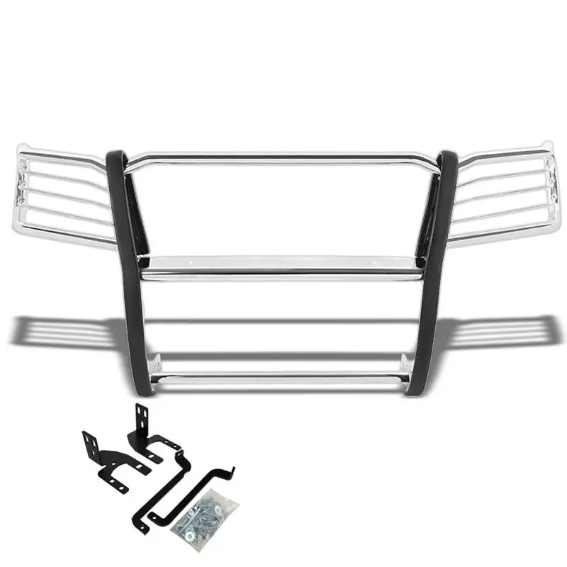 Chrome Mild Steel Front Bumper Grill Protection Guard For Toyota 05-15 Tacoma 1