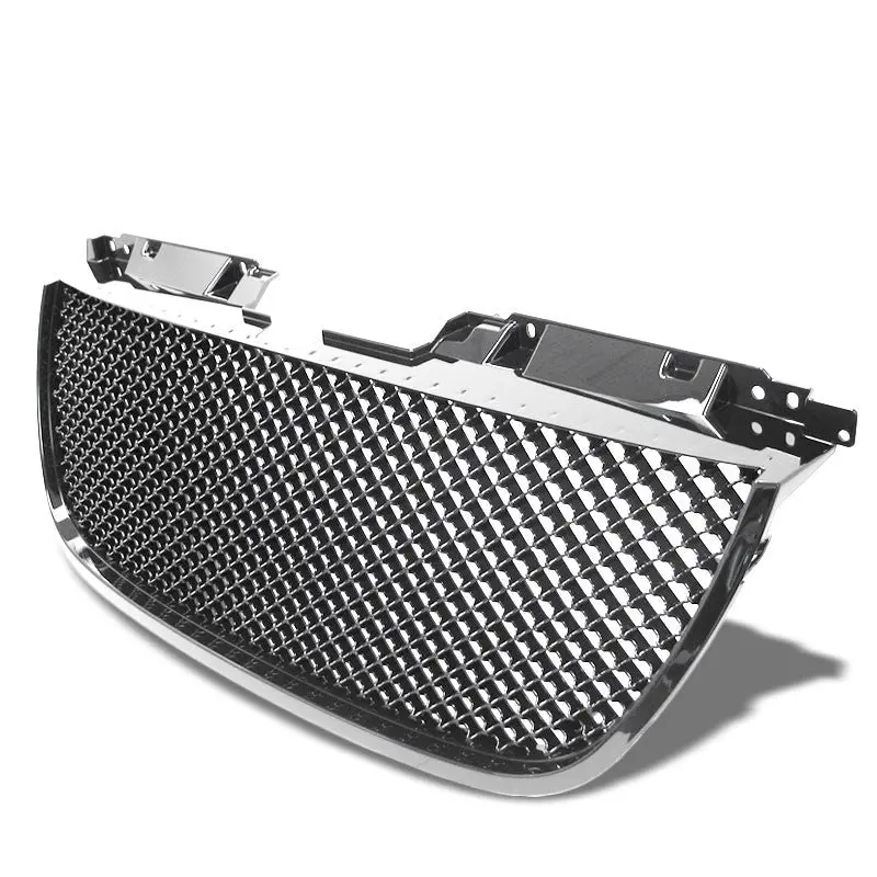Chrome Z Bentley Style Replacement Front Grille For 07-10 Yukon/Xl Denali Dohc 1