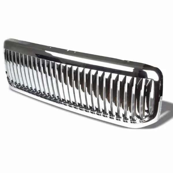 Chrome Vertical Style Replacement Front Grille For 00-04 F-250/F-350 Super Duty 1